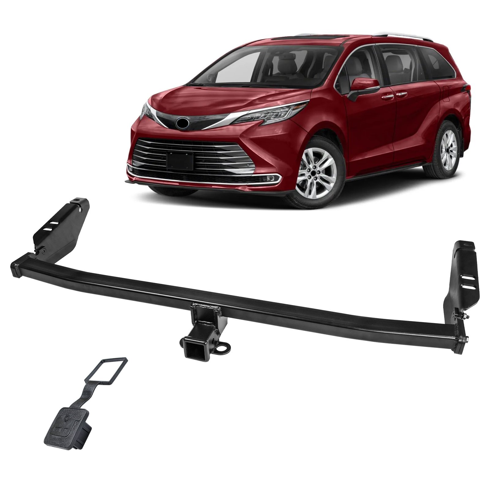 HASUR Class 3 Trailer Hitch Receiver for 2011-2020 Toyota Sienna, 2 Inch Receiver Custom Fit Tow Hitch with 3,500 lbs Towing Capacity #63074