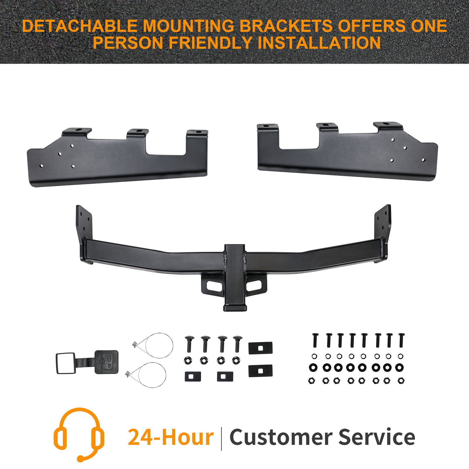 HASUR Class 5 Heavy Duty Universal Trailer Hitch Receiver with 2-Inch Receiver Tube | Commercial Towing Hitch Solution #63042 - Image 2