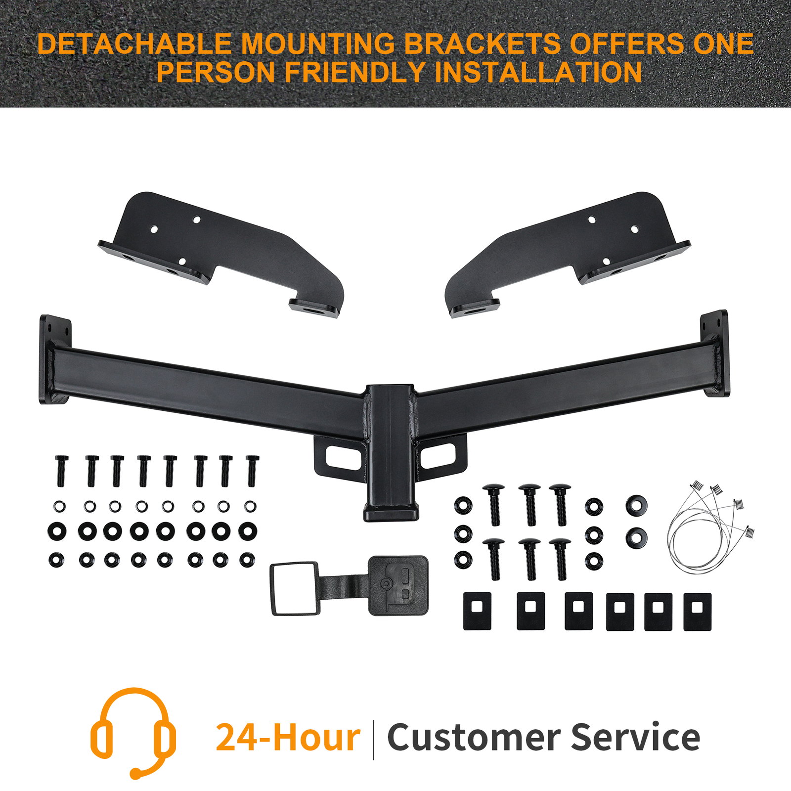 HASUR Class 4 Trailer Hitch Receiver for 2000-2014 Ford E-150 E-250 E-350 Super Duty Van, 2 Inch Receiver Heavy Duty Tow Hitch with 10,000 lbs Towing Capacity #64071 - Image 2