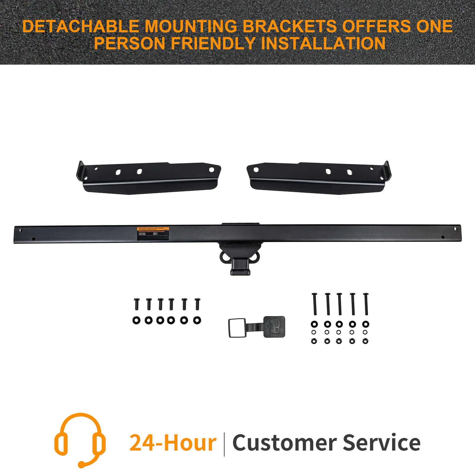 HASUR Class 3 Trailer Hitch Receiver for 2018-2024 Honda Odyssey, 2 Inch Receiver Custom Fit Tow Hitch with 3,500 lbs Towing Capacity #63075 - Image 2